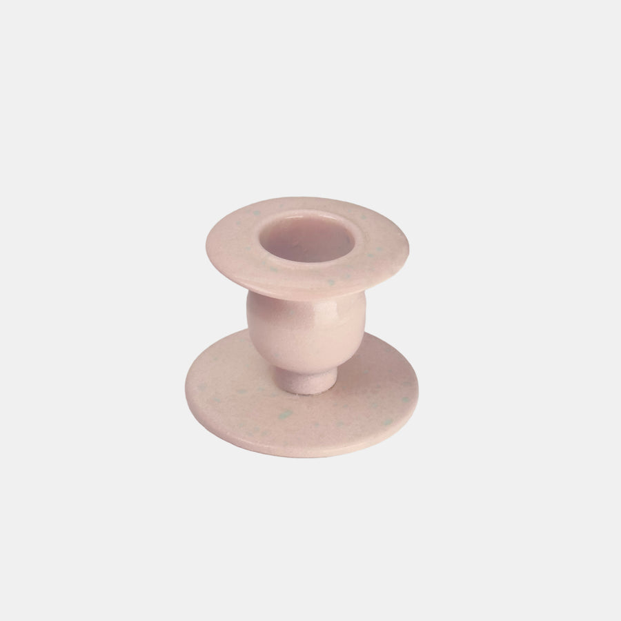 Classic iron candleholder in Pink