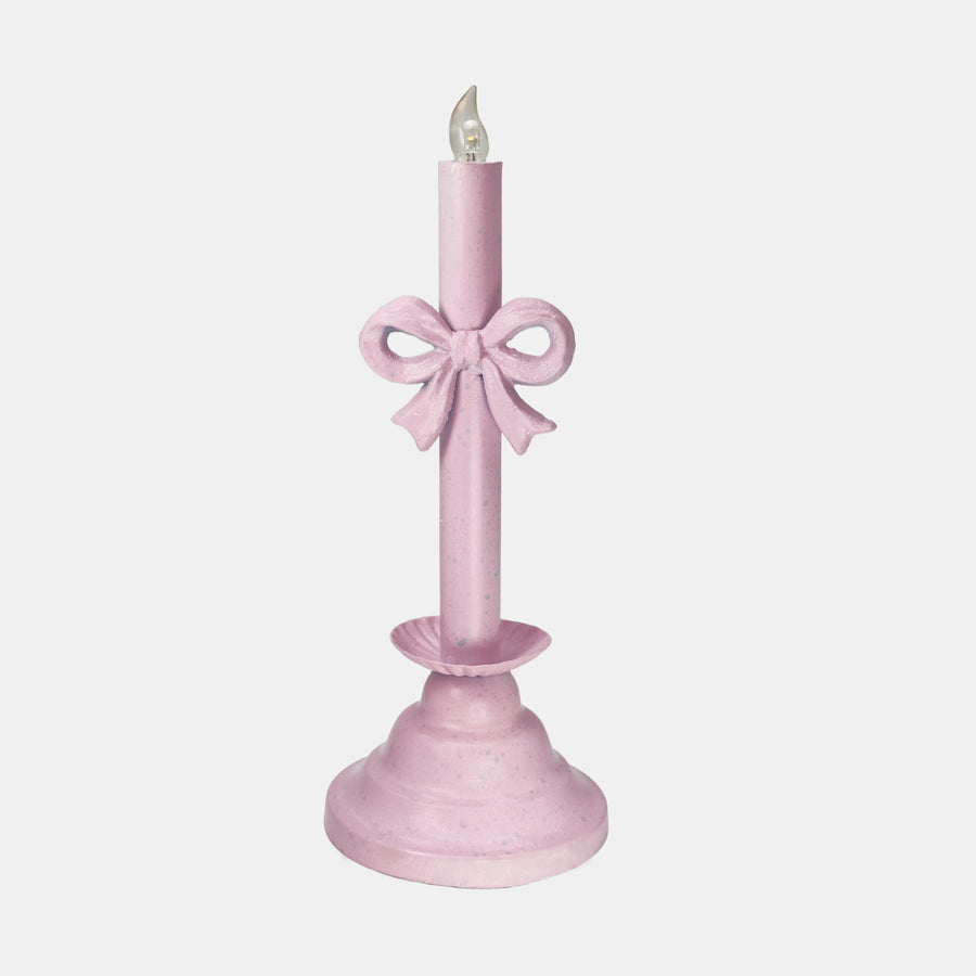 Bow-Knot Flameless Candles（Small） in Pink
