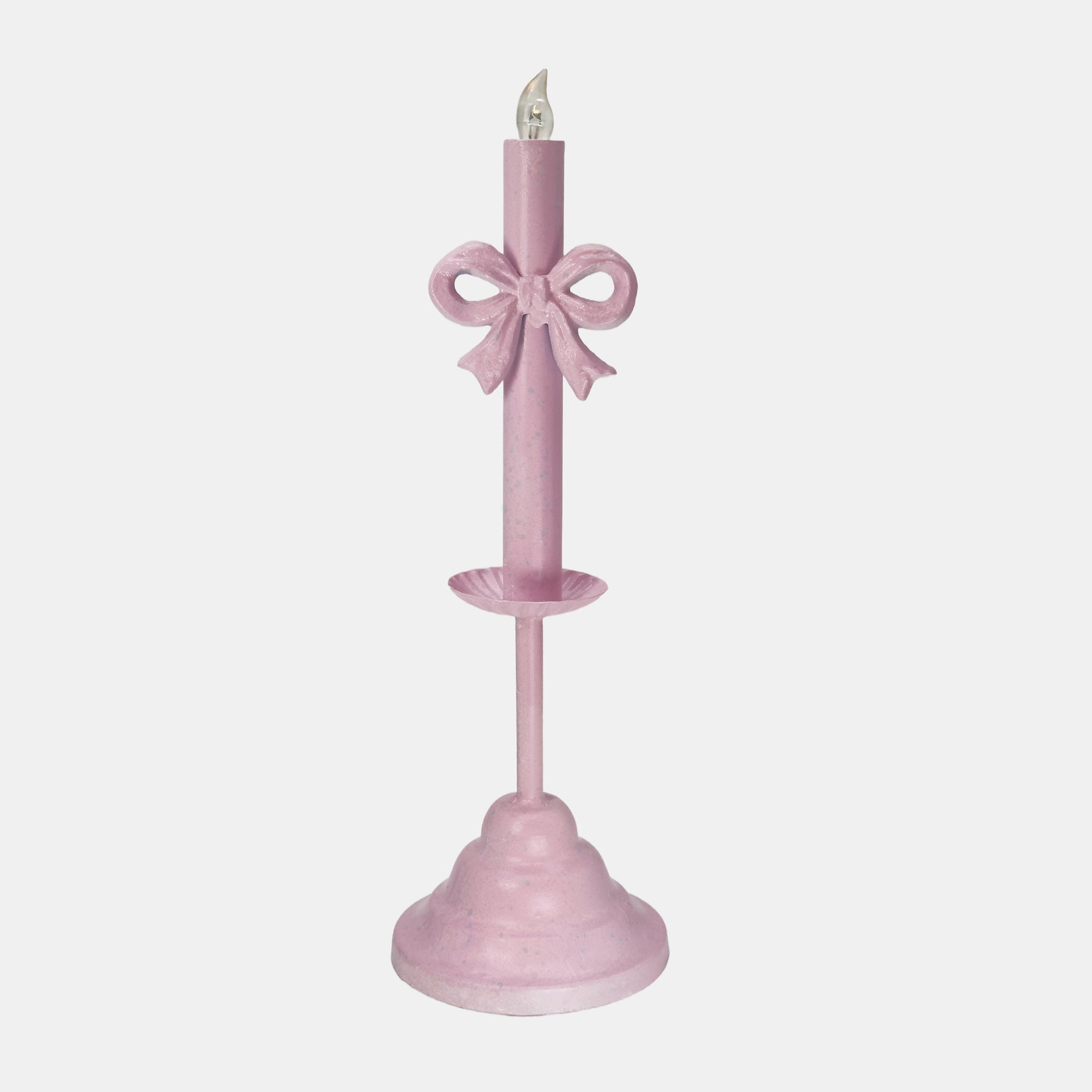 Bow-Knot Flameless Candles（Large） in Pink