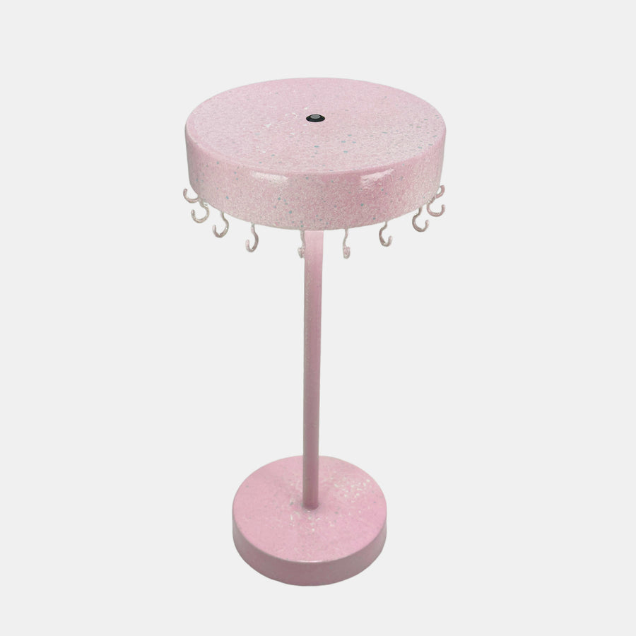 Necklace-Storage Table Lamp in Pink