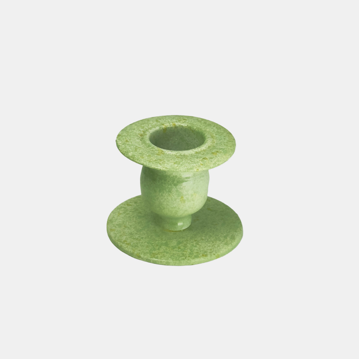 Classic iron candleholder in Green