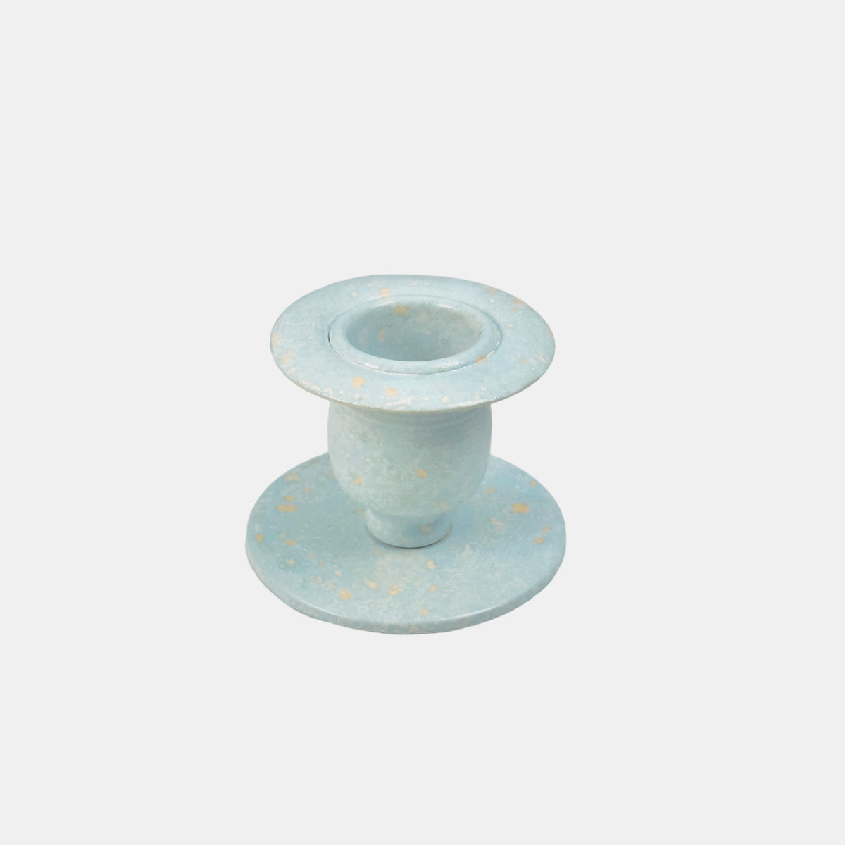 Classic iron candleholder in Blue