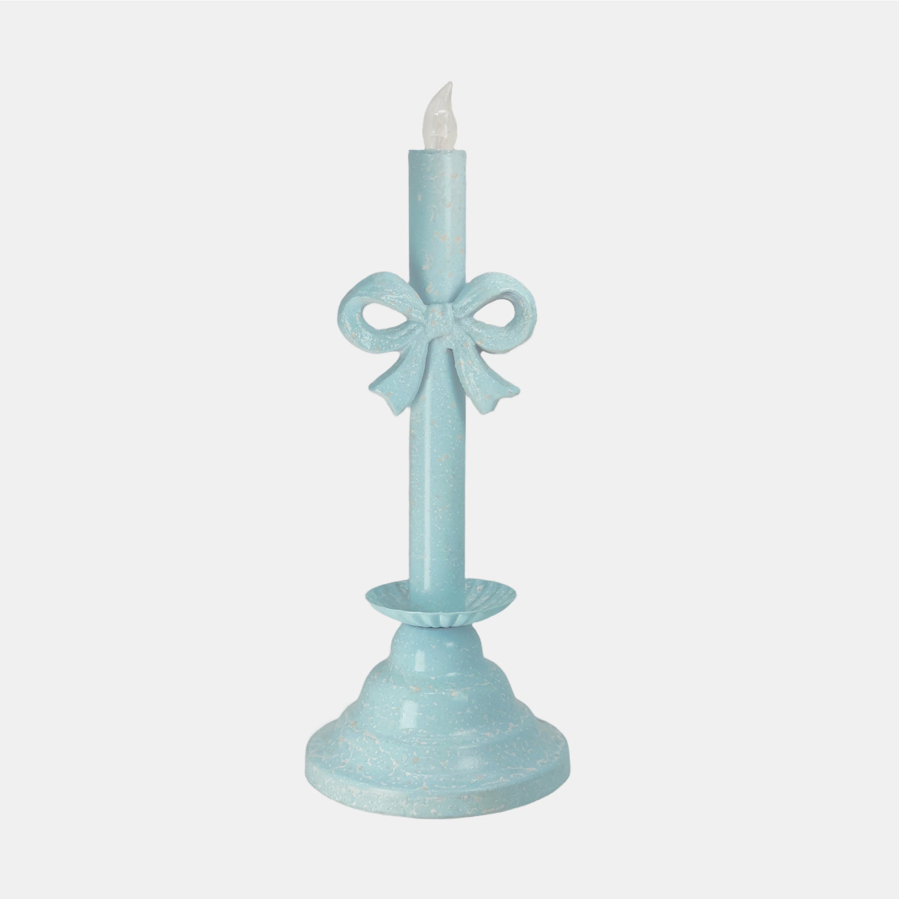 Bow-Knot Flameless Candles（Small） in Blue