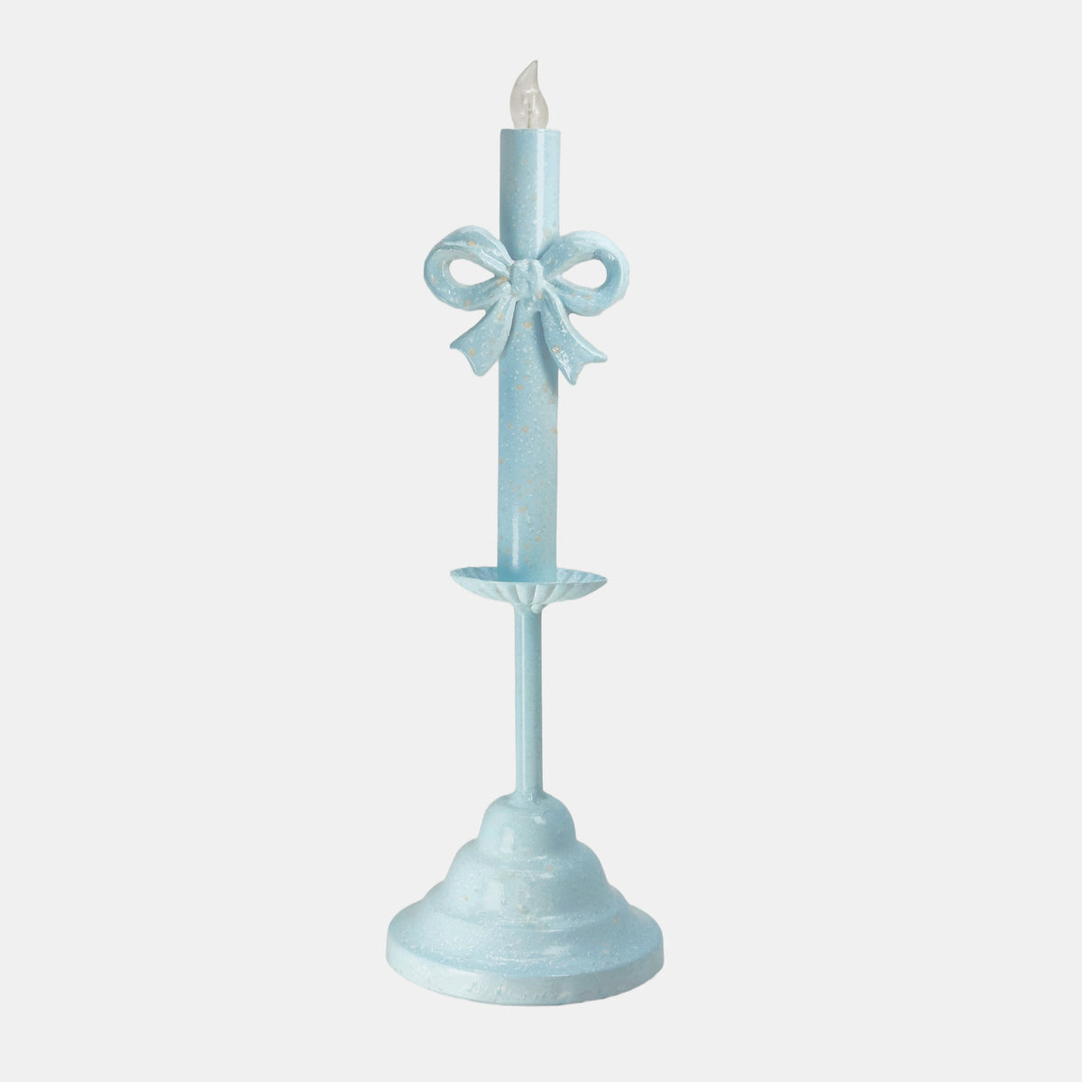 Bow-Knot Flameless Candles（Large） in Blue