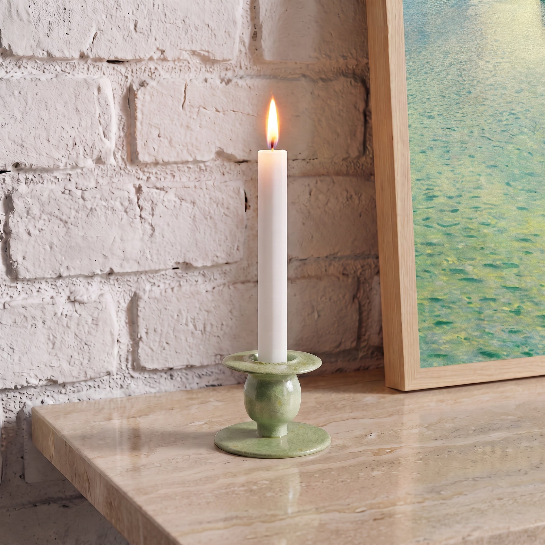 Classic iron candleholder lifestyle image 1