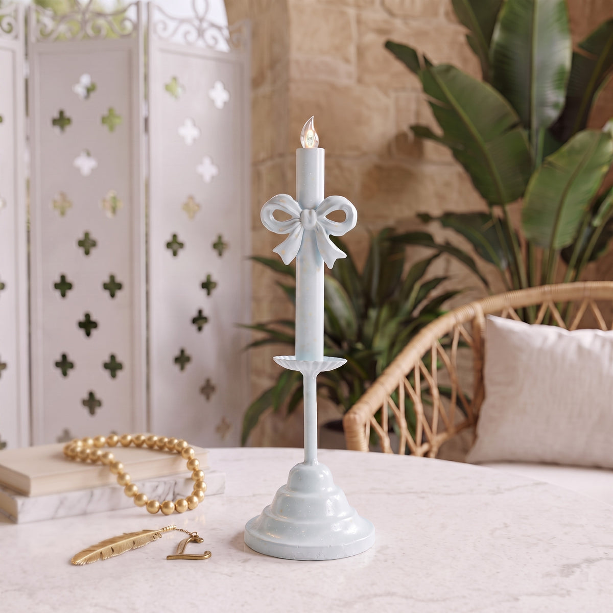 Bow-Knot Flameless Candles（Large） lifestyle image 1