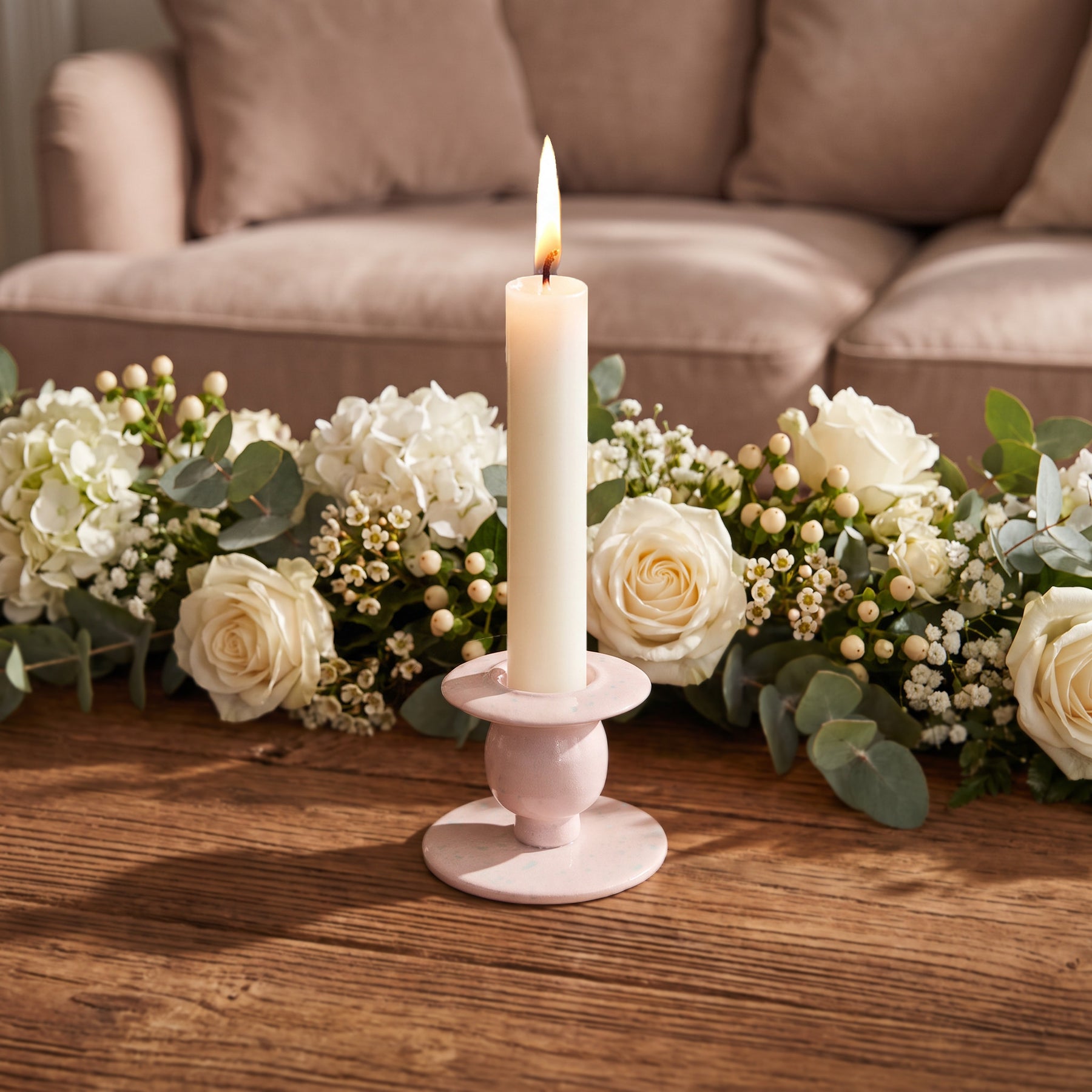 Classic iron candleholder lifestyle image 2