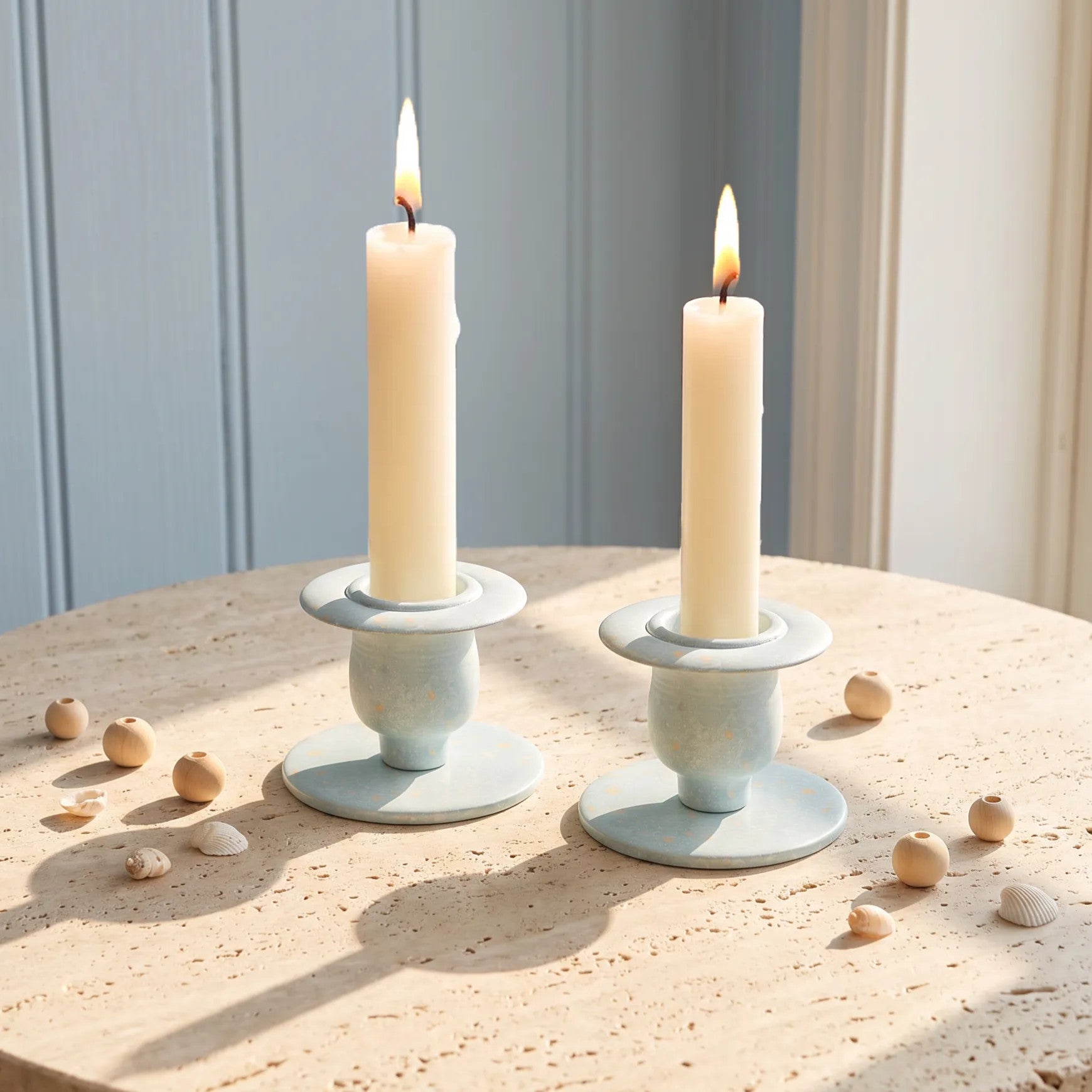 Classic iron candleholder lifestyle image 3